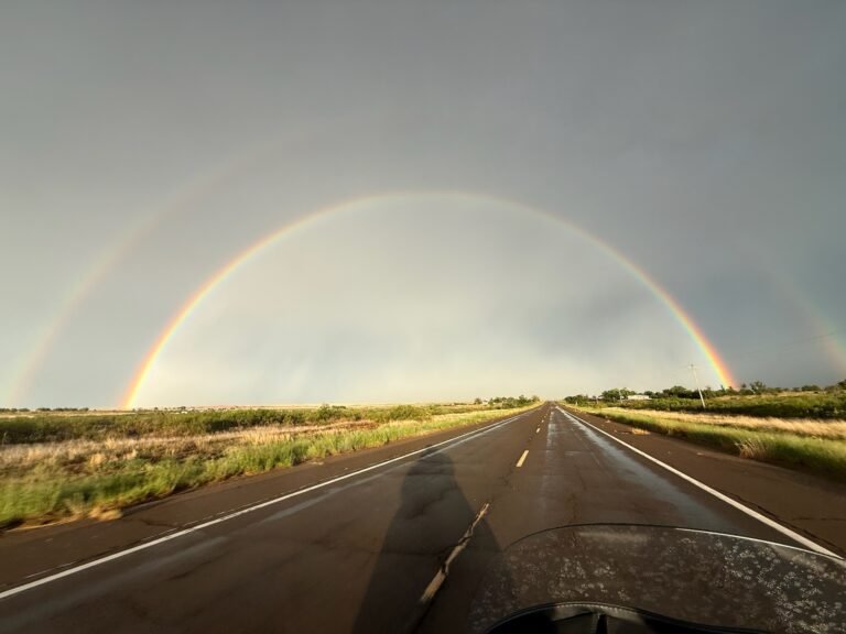 Day 9: Holbrook, AZ to Tucumcari, NM (via Santa Fe) – Sinking Asphalt, Miraculous Stairs, and Jet-Skiing Harleys